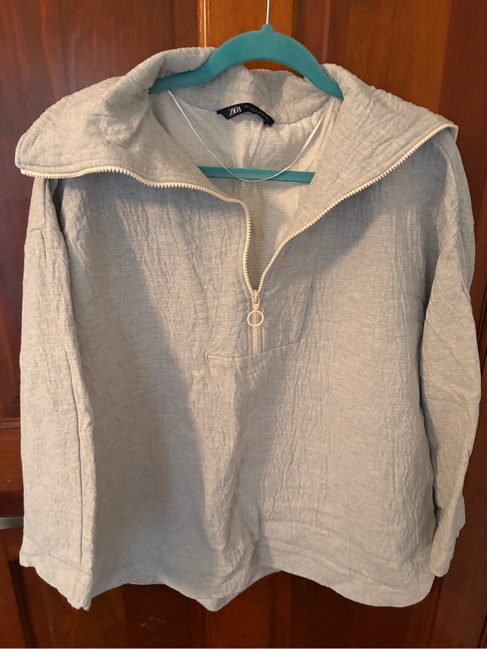 Zara Women's Oversized Quarter-Zip Pullover